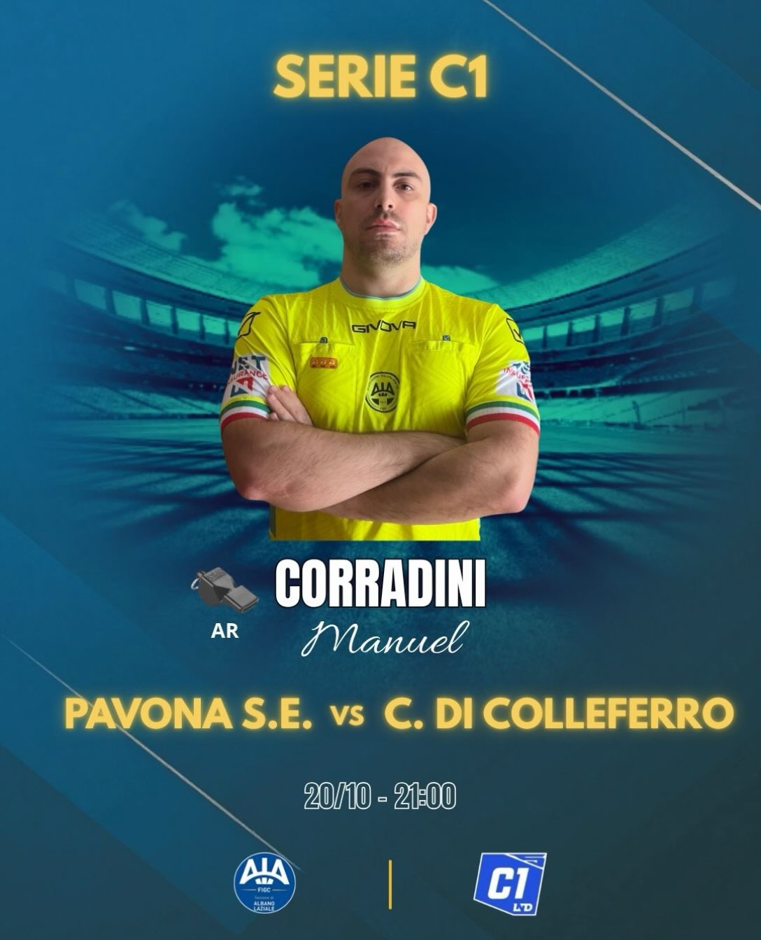 Designazione del nostro Gladiatore in forza al CRA Lazio.

IN BOCCA AL LUPO!🔥